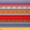 Boho Stoff Meterware Roter Boho Polsterstoff zum Quilten Nähen bunter Tribal Streifen Outdoor Stoff Mandala aztekisch exotisch wasserdicht DIY Polster und Wohnakzente 184 x 150 (HxB)
