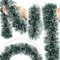 SURCVIO 15 m grüne Weihnachts-Lametta-Girlande – Metallic-Lametta-Girlande für Weihnachtsbaumschmuck, Weihnachtsbaumdekoration, Zuhause, Innenbereich, Urlaub, Partyzubehör