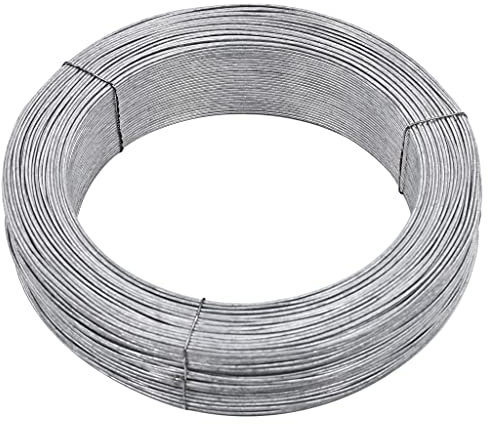 Tidyard Zaun-Bindedraht Blumendraht Wildzaun Gartenzaun Maschendrahtzaun Zaun 250 m 1,4 mm Stahl