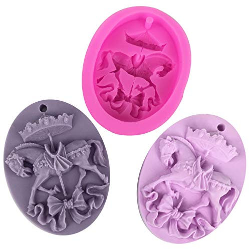 XUCHEN Moule en silicone en carrousel en cheval - Outil décoration gâteau en carrousel en 3D - Outil décoration gâteau - Savon - Aromathérapie - Moule en plâtre