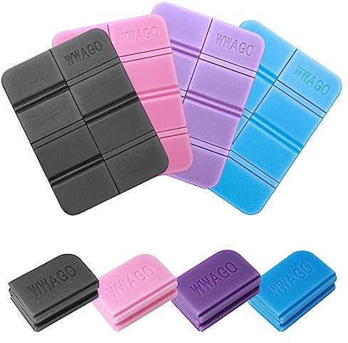Foldable Outdoor Seat Cushion Pack 4 Pads Children Adults Waterproof Thermal Portable Mat Playground Garden Stadium Hunting Camping Hiking Picnic Sports Leisure Activities Sleeping Bags Mattresses