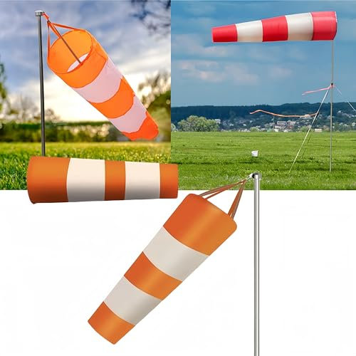 Manica a Vento Regolamentare,Manica a Vento,Manica a Vento per Esterno,Indicatore Vento,Manica a Vento Impermeabile,Manica a Vento Professionale,Sacco Vento per Esterni,Sacchi a Vento per Il Giardino