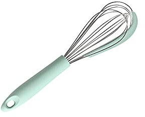 BBAUER For cocinar Utensilios de Cocina for Hornear, Batidora, Azúcar pulverizada, Crema de Caca, Batir Huevos, con espátula de Silicona, Agitador de batidor Manual Verde