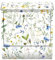 Arcondo Design Briefkasten mit Motiv und Zeitungsfach Bunte Collage mit Chrysanthemen