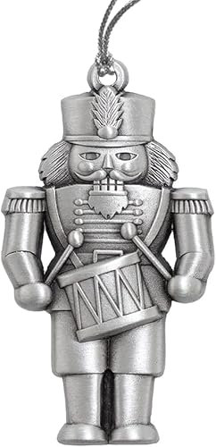 Indiana Metal Craft Beautiful Nutcracker Pewter Christmas Ornament. Made in USA