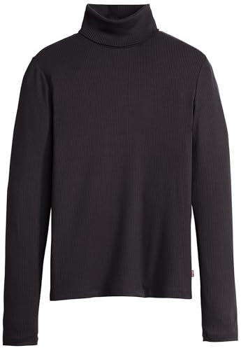 Levi's Women's Dreamy Turtleneck Shirt, Caviar, M