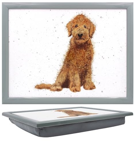 Lesser & Pavey Cushioned Lap Tray | Lovely Lap Trays With Padded Cushion, Perfect For Eating On The Sofa | Cockapoo Lap Trays For Eating Homes - Sarah Boddy