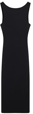 Superdry Damen Midikleid aus Jersey mit Zierdrehung am Rücken