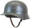 ZYHJAUP WW2 Helm, WW2 Deutscher M35 Stahlhelm, Weltkrieg 2 Helm German Elite Army M35 M1935 Stahlhelm Taktisch Widerstandsfähiger Militär-Kampfhelm Deutsch Mit Lederfutter
