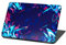 Laptop Folie Cover Abstrakt Klebefolie Notebook Aufkleber Schutzhülle selbstklebend Vinyl Skin Sticker (LP94 Graffiti Blau, 15 Zoll)
