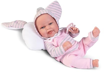 Antonio Juan Puppen | Baby Clara mit Ohrenkissen | Sexuated Vinyl 33 cm | Ref. 60148 - Kollektion 2024
