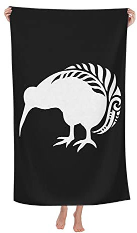 KWQDOZF Neuseeland-Farn-Strandtuch, saugfähige Badezimmertücher, Strandtücher, übergroß, super 81,3 x 132,1 cm