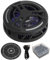 Magnetischer Kühler für Tablet/Telefon/Steam Deck/Switch, 3-stufig Einstellbar, Tragbarer Telefonkühler-Lüfter mit Farbenfroher Beleuchtung, Temperaturanzeige (Black)