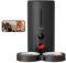 WOPET Mangeoire automatique pour chats avec caméra pour deux chats, mangeoire automatique HD 1080p, gamelle pour animaux de compagnie WiFi 5G avec vision nocturne pour chats et chiens, stockage de