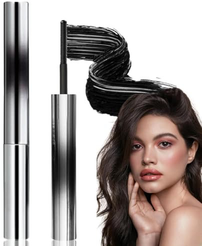 Iron Wand 3D Curling Mascara - Waterproof, Smudge Proof, Lengthening Black Mascara for Volume and Length - False Lash Effect for Women