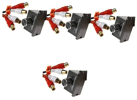 CIYODO 4stücke Car Stereo Amplifier Level Bass Audio Volume Control Knob Mit Einstellbarer Lautstärkeregler Für Auto Installieren Signalübertragung