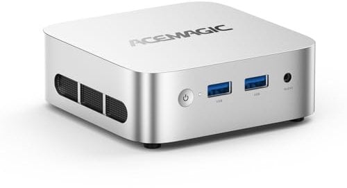 ACEMAGICIAN V1 Mini PC, Processore Intel N150 (4C/4T, up to 3.6 GHz), 16GB RAM DDR4, SSD M.2 1 TB SSD ,Mini Computer with 25W TDP, Display Dual 4K, Dual 1000M LAN/WiFi 5/BT 5.2
