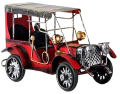 Gralara Vintage Design Car Model Collectible für Wohnzimmer Bauernhaus Bücherregal, Rot