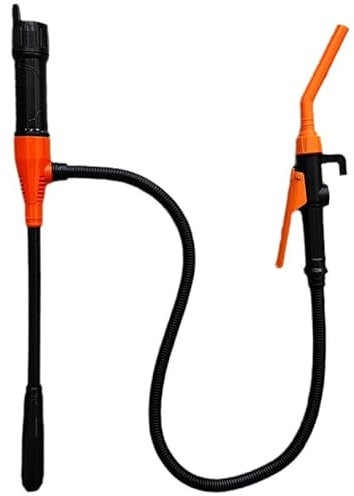 Portable Power Battery Pump, Battery Powered Siphon Fuel Transfer Pump, Transfer Pump for Gasoline, Fuel Oil, Diesel, Water, Battery Fuel Transfer Pump (Orange)