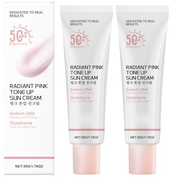 50 g Pink Tone Up Sun Cream, SPF/LSF 50 + PA+++, protezione solare rosa Tone-up, protezione solare luminosa e illuminante, crema solare coreana, idratante Tone Up Sun (2)