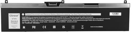CSrose 97Wh NYFJH Laptop Akku für Dell Precision 7530 7540 7730 7740 Mobile Workstation P34E P34E001 P34E002 P74F P74F001 P74F002 Series 0WNRC 0NYFJH 0GW0K9 GW0K9 VRX0J 451-BCGI Notebook Battery