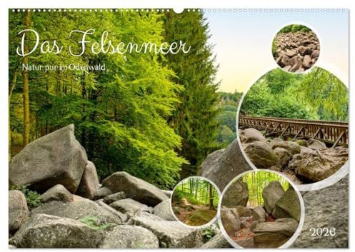 Das Felsenmeer - Natur pur im Odenwald (Wandkalender 2026 DIN A2 quer), CALVENDO Monatskalender: Das Felsenmeer Lautertal, eine außergewöhnliche ... Wandern und Erkunden einlädt. (CALVENDO Orte)