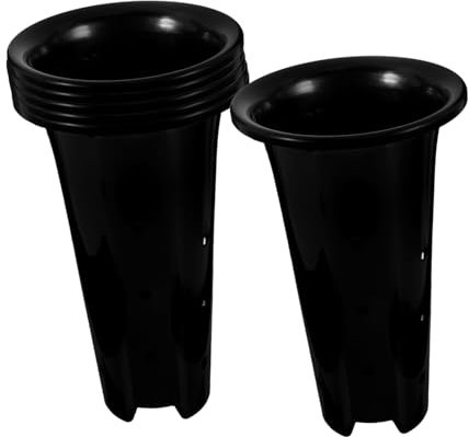 PartyKindom 6 Piezas Macetas Plantas de Interior y Exterior con Drenaje Macetas Altas y Plantas Jardinería Ventilación y Práctico