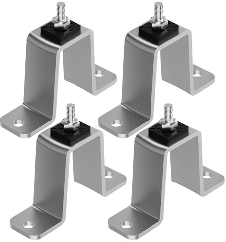 ycezw Soporte De Base Para Unidad De Aire Acondicionado,Absorbedor De Vibraciones 4 Piezas Para Condensador Split | Pies De Acero Inoxidable Para Soporte Aire Acondicionado Uso Interior Exterior Hogar