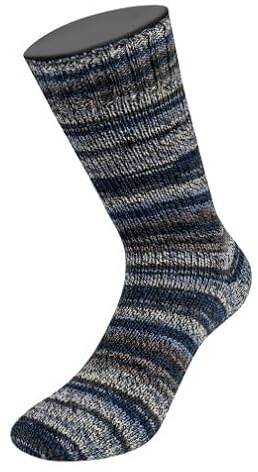 MEILENWEIT 8-fach 150g Print 9987 - Schwarz/Graublau/Creme/Anthrazit/Nachtblau