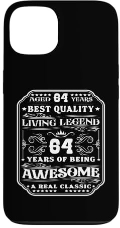Hülle für iPhone 13 64 Years of Being Awesome 64 Jahre 64 Geburtstag Mann