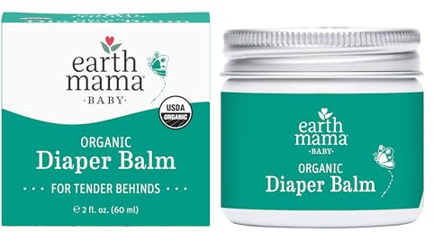 Earth Mama Organic Diaper Balm Calendula Cream, 2-Fluid Ounce (Packaging May Vary)