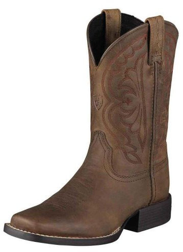 Ariat Quickdraw Bambini US 9 Marrone Stivale da Cowboy
