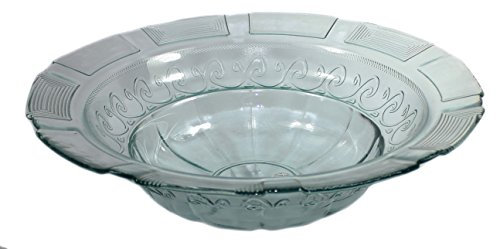 Budawi® Brunnenschale Glasschale Obstschale Schale braun Ø 31 cm für Nebler und Zimmerbrunnen