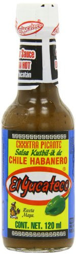 El Yucateco Pack 2x120 ml, Salsa Habanera Kutbil-Ik XXXtra Hot en Caja de Cartón.