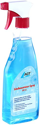 AGT Enteisungsspray: Scheibenenteiser, 500 ml, schützt vor Wiedervereisung (Enteisungsspray Auto, Scheiben-Enteiser, Windschutzscheibe)