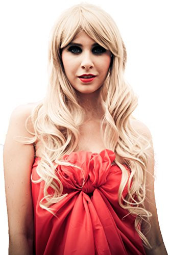 CAISHA Perücke Fanni Voluminös Langhaar Cosplay Theater Gewellt Blond Mix WLR4