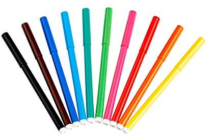Stylex 64100 - Fasermaler, 10 Stück im Etui
