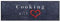 Küchenläufer Küchenteppich Teppichläufer Cooking with Love | waschbar, Größe:ca. 45 x 145 cm