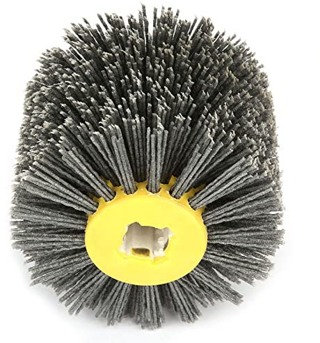 Yosoo Abrasivos Cepillo de Tambor de Alambre Cepillo de Cepillado Pulido para Muebles de Madera Pulido de Pulido Dise?o de Rayas Grano # 80