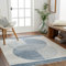 Livabliss Mombasa Teppich Wohnzimmer Boho, großer Teppich Schlafzimmer 160x215 cm - Teppiche für Esszimmer mit geometrischem Muster, Skandinavischer Wohnzimmerteppich modern in Beige und Blau