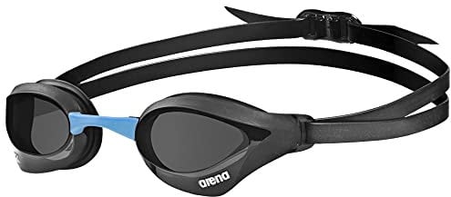 arena Cobra Core Swipe Unisex Adult Race Swimming Goggles, Lunettes de Natation avec Oculaires Courbes, Anti-buée, Protection UV, 5 Ponts de Nez Interchangeables