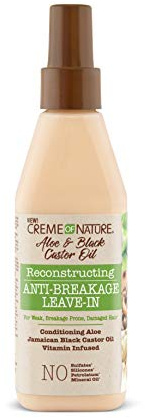 Creme of Nature Aloe & Black Castor Reconst Leave-In 236,5 ml, einzigartig, Standard