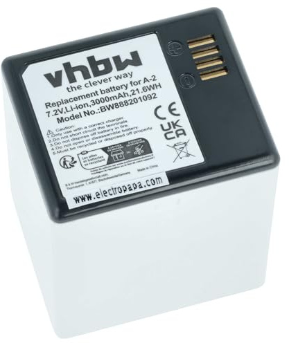 vhbw Akku Ersatz für Netgear A-2 für Knopfkamera | getarnte Kamera (3000 mAh, 7,2 V, Li-Ion)