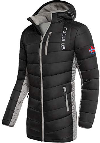 Nebulus Wintermantel COATY Herren (Model: P4927 - Herren, schwarz-grau; Größe: L) FBA