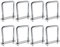 YINETTECH Vierkant U-Bolzen-Halterung verzinkter Kohlenstoffstahl 120x60x20mm mit M10 Muttern und Stahlblech