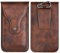 Eurtes Herren Handy Gürteltasche, Leder Handytasche Halterung, Portemonnaie mit Kreditkartentasche, Universal Doppelschicht Holster für iPhone Samsung Huawei Alle Telefone Unter 7.3 inch