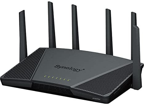 Synology RT6600ax Router WiFi6 1xWAN 3xGbE 1x2.5Gb routeur Sans Fil Tri-Bande (2,4 GHz / 5 GHz / 5 GHz) Noir