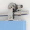 QINAIXQM 152CM/5FT Stainless Steel Sliding Door Track Barn Door Hardware Kit Closet Rail Roller Accessory