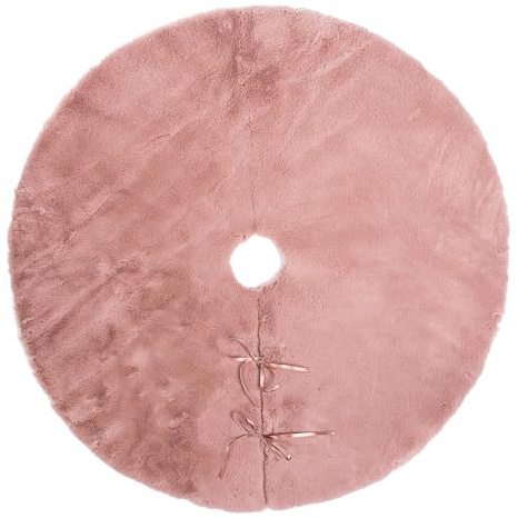 Magie di Natale Basisdeckel ''Kathlyn'' Weihnachtsdeko für Weihnachtsbaum rund Ø90 cm (Altrosa )
