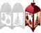 Weihnachten Stanzschablonen Laterne Metall Prägeschablonen 3D Schablonen Cutting Dies für DIY Scrapbooking Album Grußkarte Handwerk (Weihnachtsbaum+Kugeln)